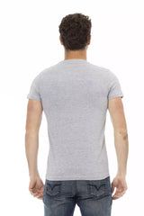 Gray Cotton Men's T-Shirt