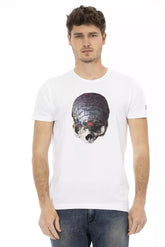 White Cotton Men's T-Shirt