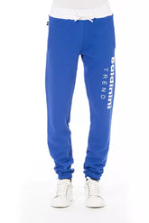 Blue Cotton Men's Sport Pant