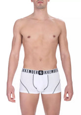White Cotton Men's Trunk Underwear Pack