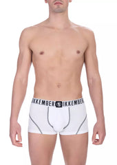 White Cotton Men's Trunk Underwear Pack