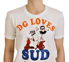 White Cotton DG Loves SUD T-shirt