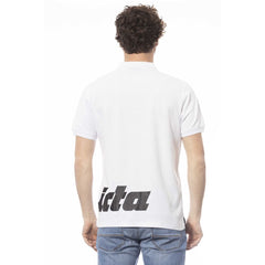 قميص بولو رجالي قطن أبيض للرجال