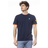 Blue Cotton Men's T-Shirt
