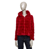 Red Polyester Women's Jacket