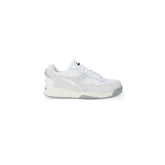 White Artificial Leather Athletic Sneakers