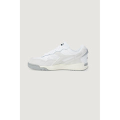 White Artificial Leather Athletic Sneakers