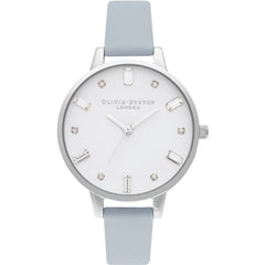 Blue Artificial Leather Dress Watch