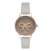 Gray Artificial Leather Dress Watch