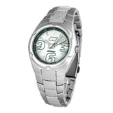 Silver Polycarbonate Dress Watch