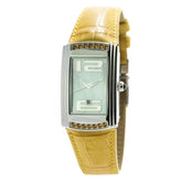 Bicolor Leather Dress Watch
