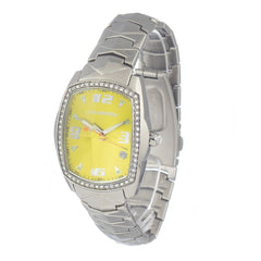 ساعة فضية من الفولاذ المقاوم للصدأ