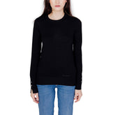 Black Cotton Sweatshirt