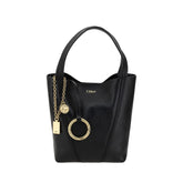 Black Calf Leather Bos Taurus Shoulder Bag
