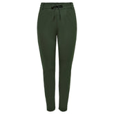 Green Viscose Casual Pants