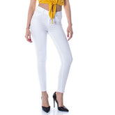 White Cotton Skinny Jeans