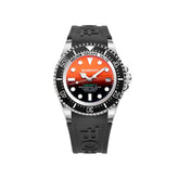 Black Rubber Sport Watch