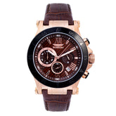 Brown Leather Dress Watch