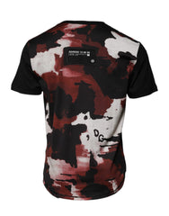 Multicolor Camouflage Crew Neck T-Shirt