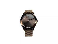 Slim Runway Brown Stainless Steel Watch MK3418 NO BOX