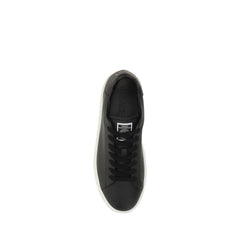 Black Calf Leather Bos Taurus Low Top Sneakers