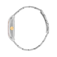 ساعة فاخرة من الفولاذ المقاوم للصدأ باللون الرمادي