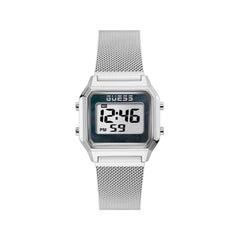 Gray Stainless Steel Digital Watch
