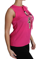 Pink Family Silk Tank Mama Blouse Top Shirt
