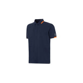 Blue Cotton Polo Shirt