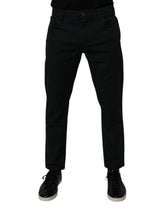 Dark Green Cotton Loose Men Denim Jeans