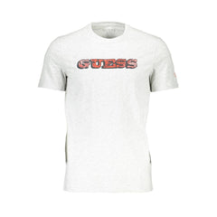 تي شيرت رجالي من القطن باللون الرمادي