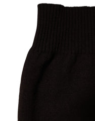 Brown Cashmere Knitted Neck Warmer Foulard Scarf