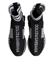 Black Gray Sorrento Socks Women Sneakers Shoes