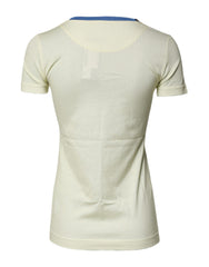 Light Yellow Cotton Short Sleeve T-shirt