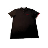 قميص بولو رجالي قطن أسود للرجال