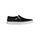 Black Polyester Men Sneaker