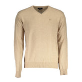 Beige Lyocell Men's Sweater