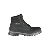 Black Polyester Men Boot