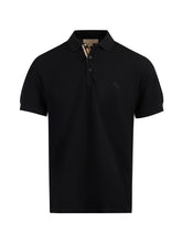 Black Cotton Collared Polo Shirt