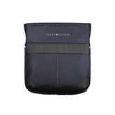 Blue Polyurethane Men's Shoulder Bag