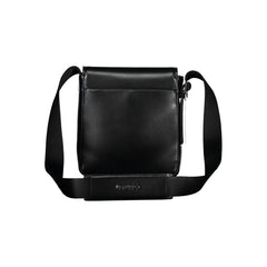 Black Polyester Men Shoulder Bag