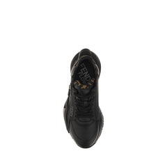 Black Calf Leather Bos Taurus Athletic Sneakers