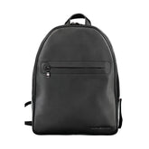 Nero Polyurethane Men Backpack