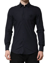 Dark Blue MARTINI Cotton Dress Formal Shirt