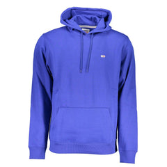 Blue Cotton Men's Sweatshirt Hoodie