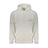 White Cotton Men's Hooded Sweatshirt