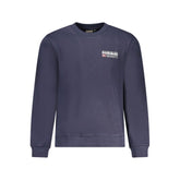 Blue Cotton Men Sweater