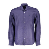 Blu Linen Men Shirt