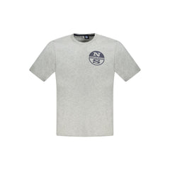 Gray Cotton Men's T-Shirt