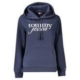 Blue Cotton Women's Hooded Sweatshirt